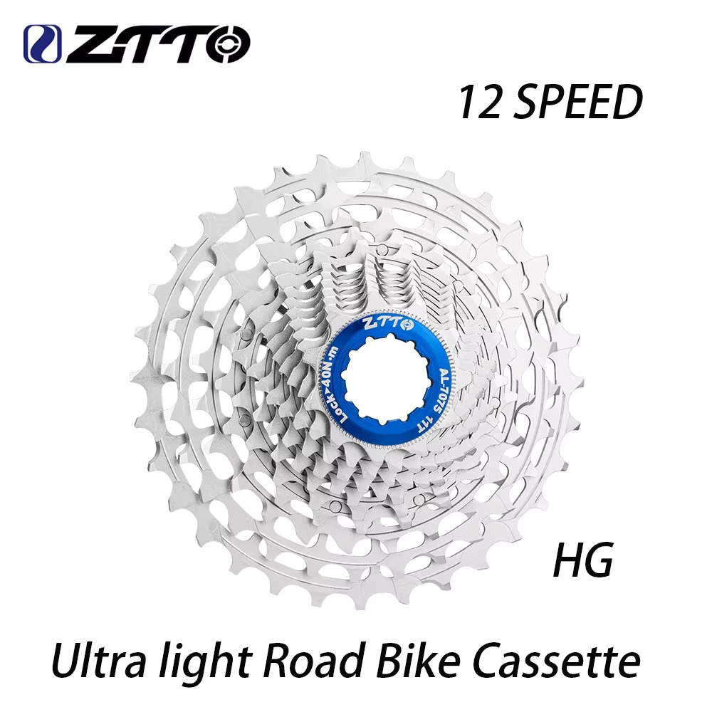 ZTTO Ultraight vélo de route 12 vitesses HG Cassette 12 V 34T 36T roue libre extrêmement légère 12 S 28/30/32T volant
