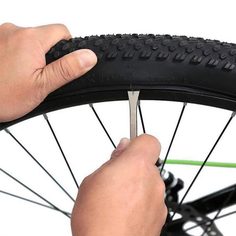 Lot de 3/6 leviers de pneu de vélo en acier inoxydable, outil de démontage de roue pour VTT et vélo de route, levier de démontage de pneu de vélo, outil de réparation