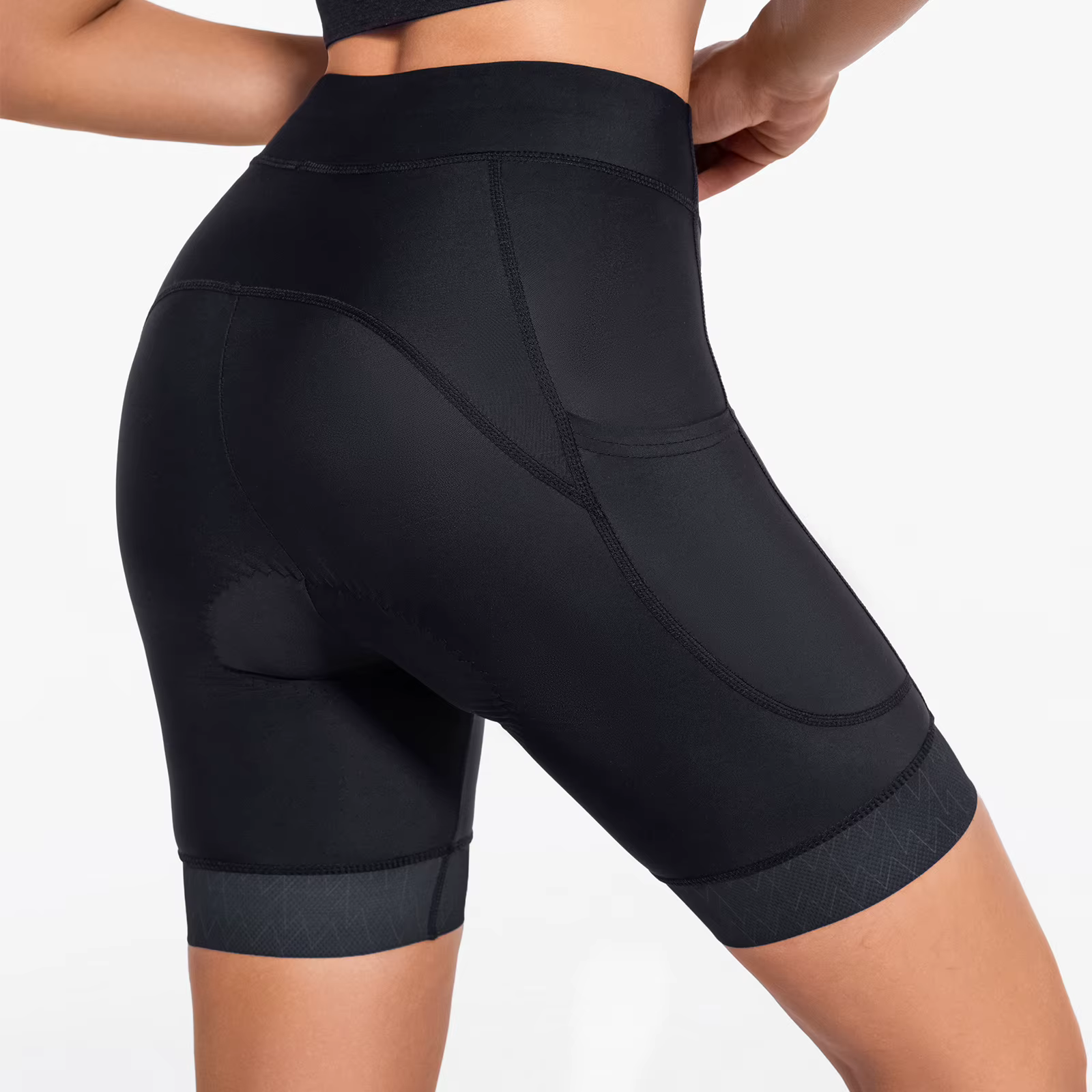 ARSUXEO Short de vélo rembourré pour femme