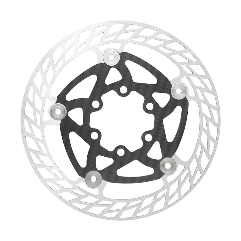 TTPRO Frein à disque de vélo ultraléger en fibre de carbone 140 mm 160 mm 180 mm avec rotors à 6 boulons