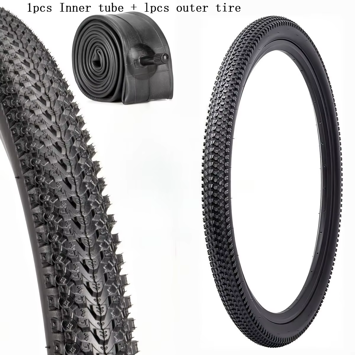 Kit de remplacement de pneu et chambre à air de vélo 24 pouces 24x1.5 24x1.75 24x2.35 pour VTT