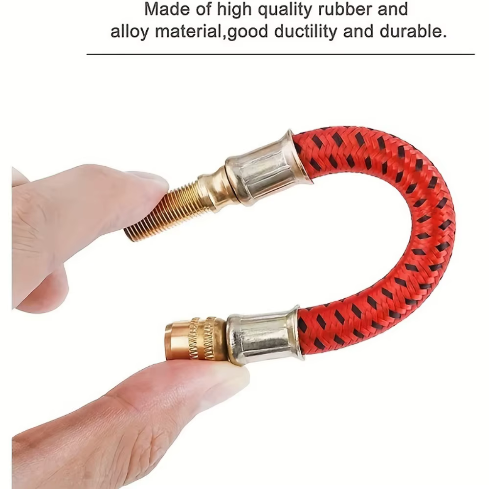 1 tube d'extension pratique pour gonflage de pneus de trottinette électrique