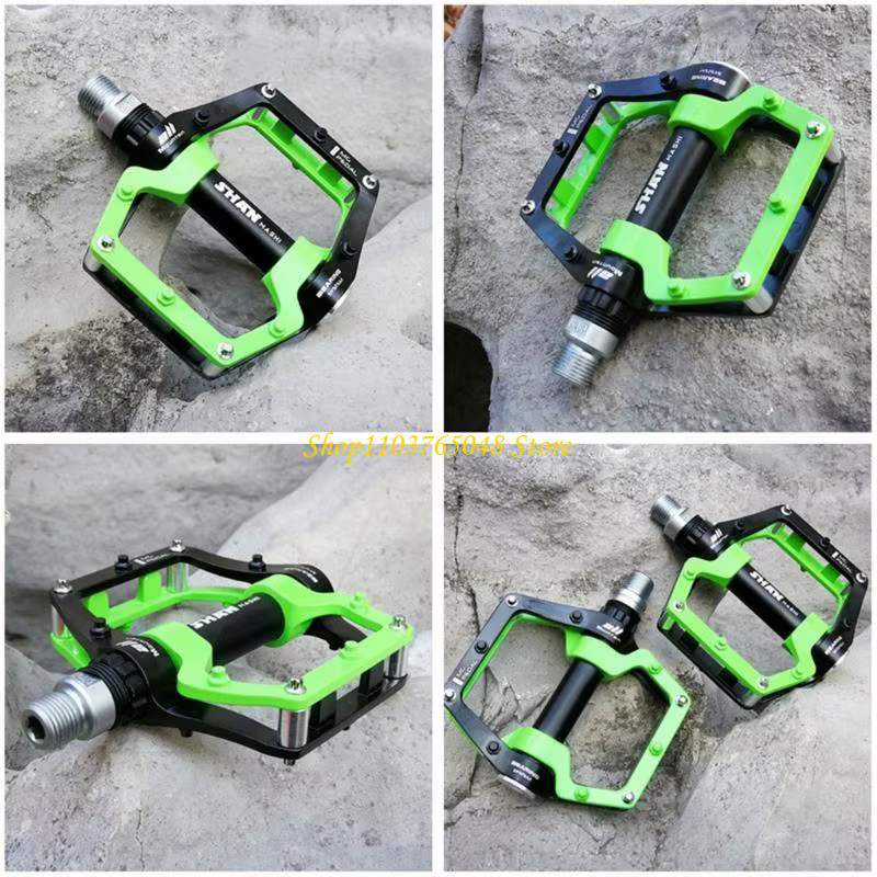 R53E 1 paire route VTT ultraléger anti-dérapant pédales plates plate-forme en alliage d'aluminium roulements pédale vtt vélo