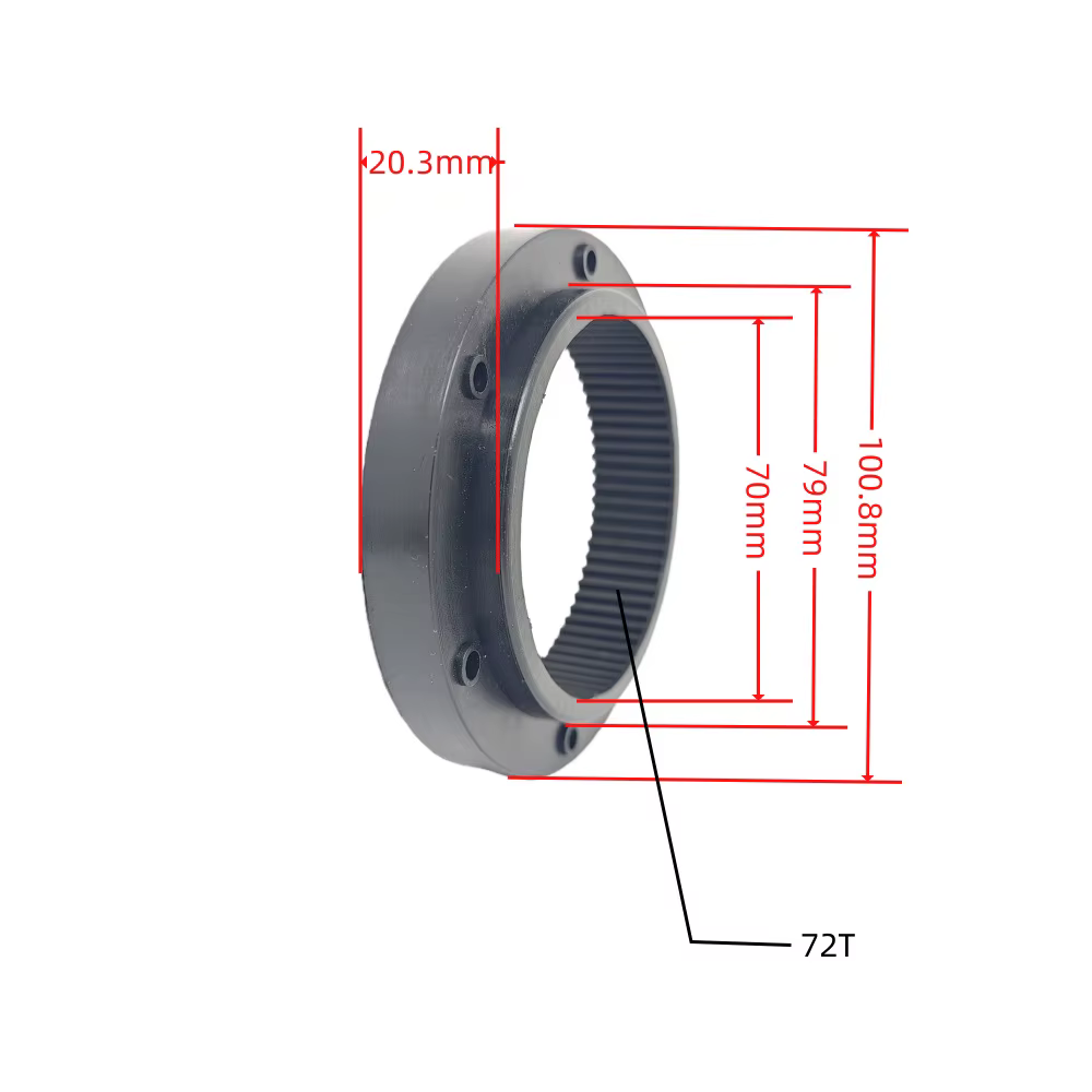 Engrenage en nylon pour réparation de moteur de vélo électrique géant