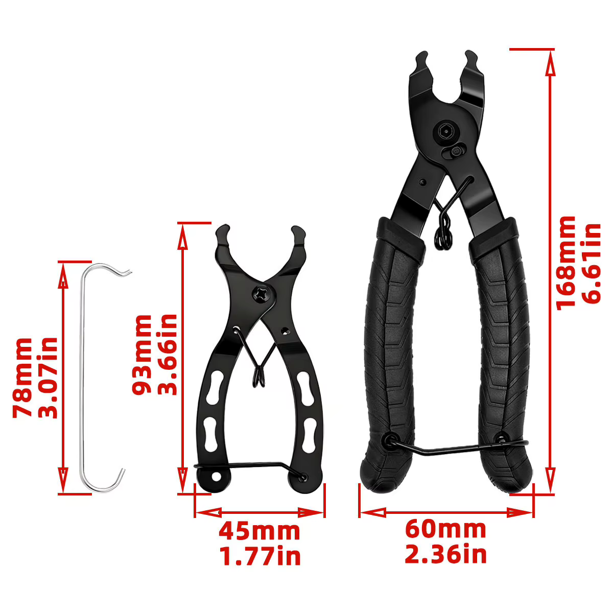 PINMOAP 1PC Pince à maillon rapide durable pour chaîne de vélo