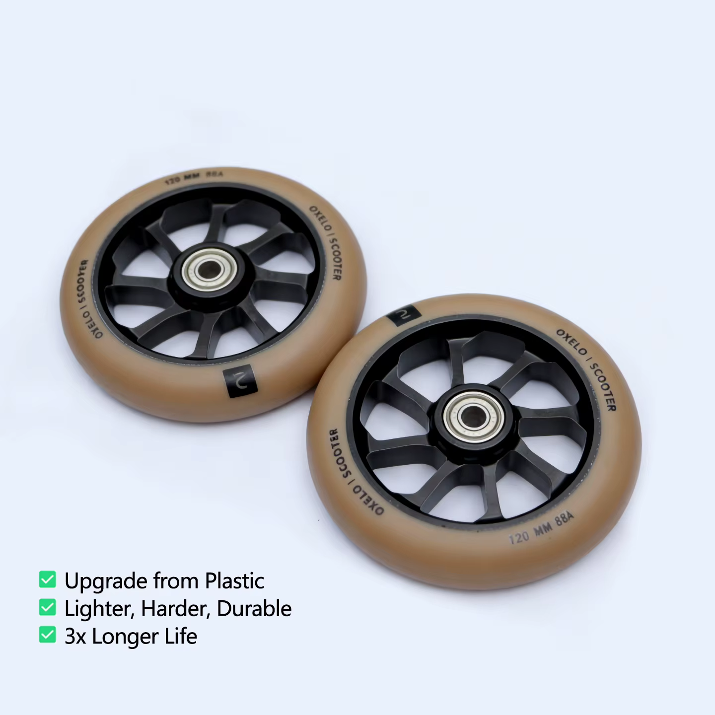 Roues de trottinette Pro 120 mm × 24 mm