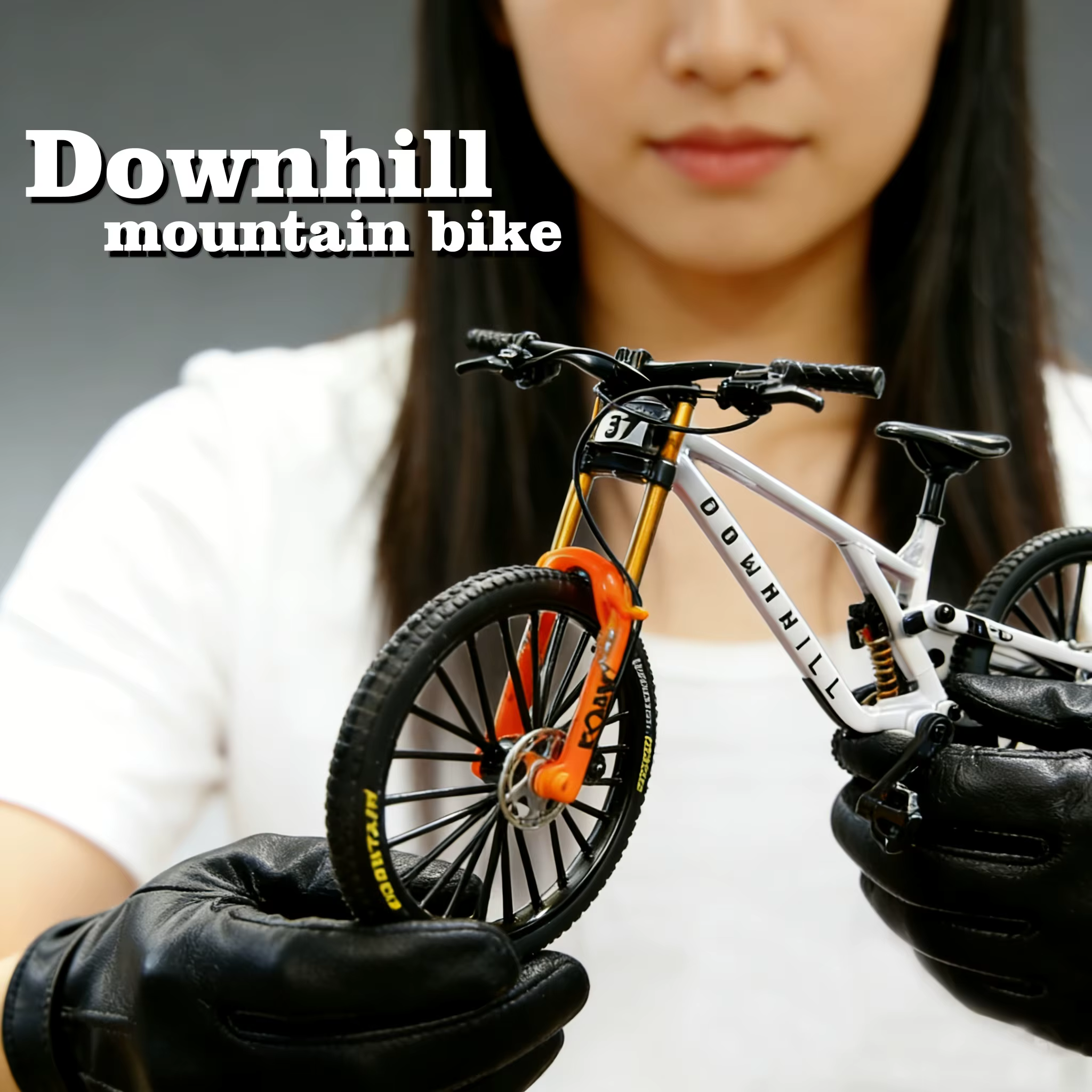 Modèle miniature de vélo de montagne en alliage à l'échelle 1:8