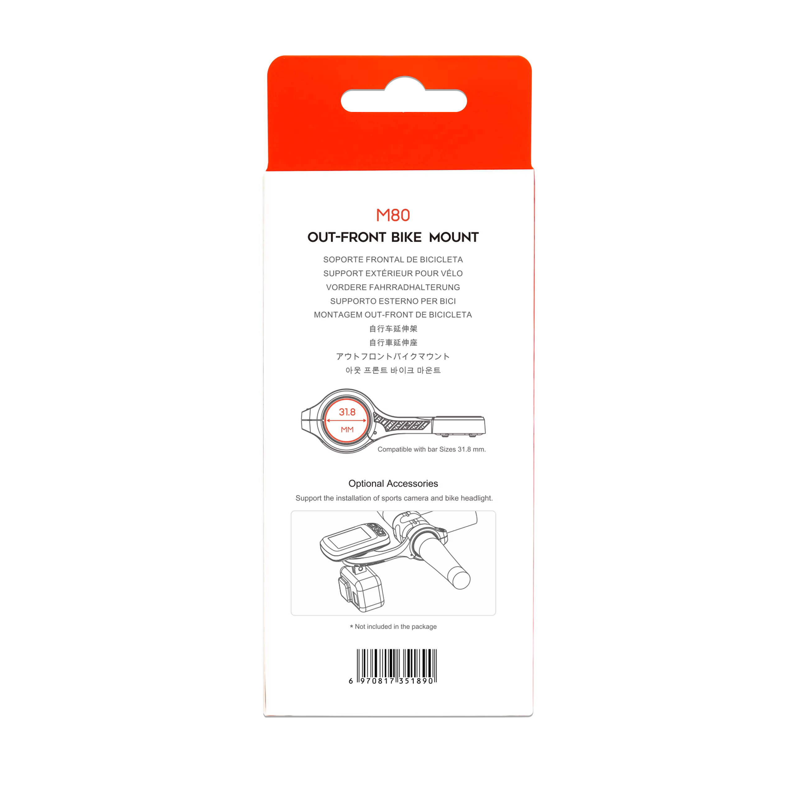 IGPSPORT M80 support d'ordinateur de vélo pour ordinateur