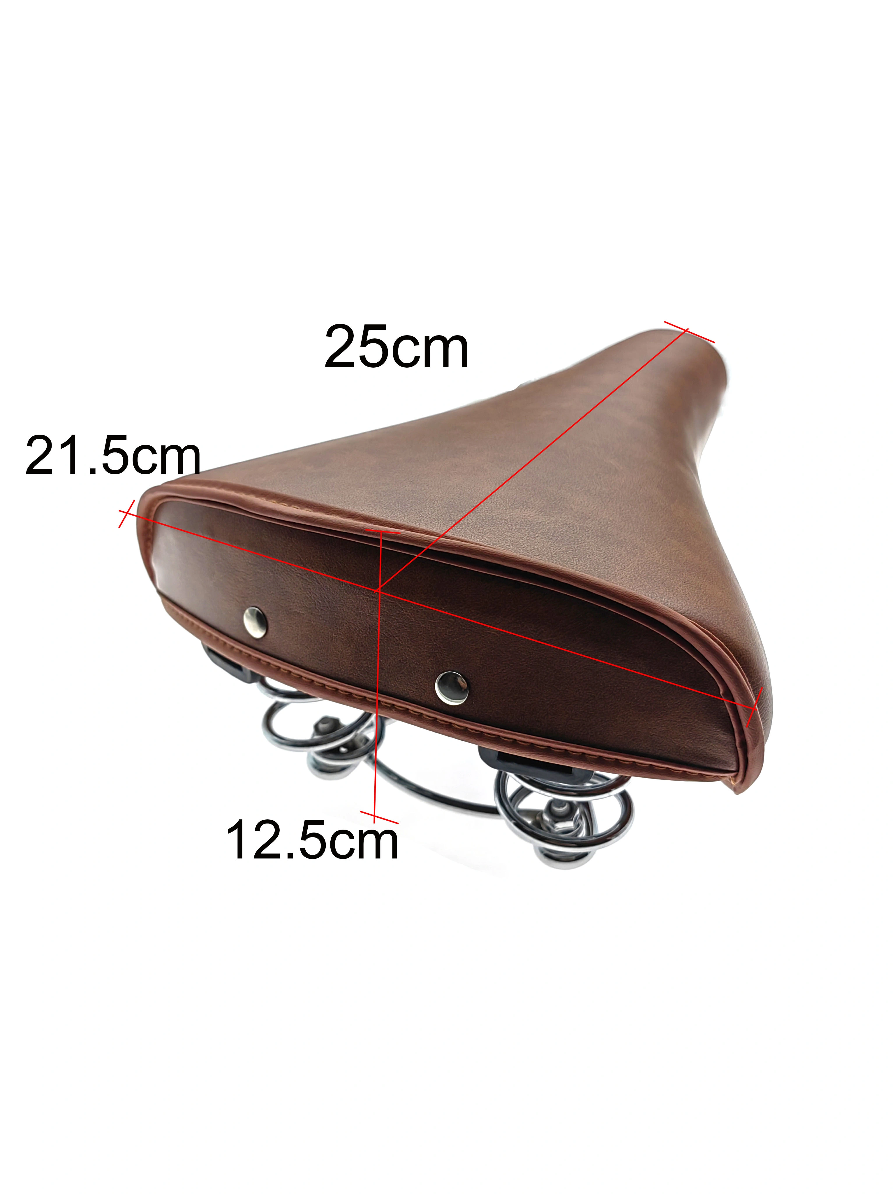 Selle de vélo rétro en cuir PU