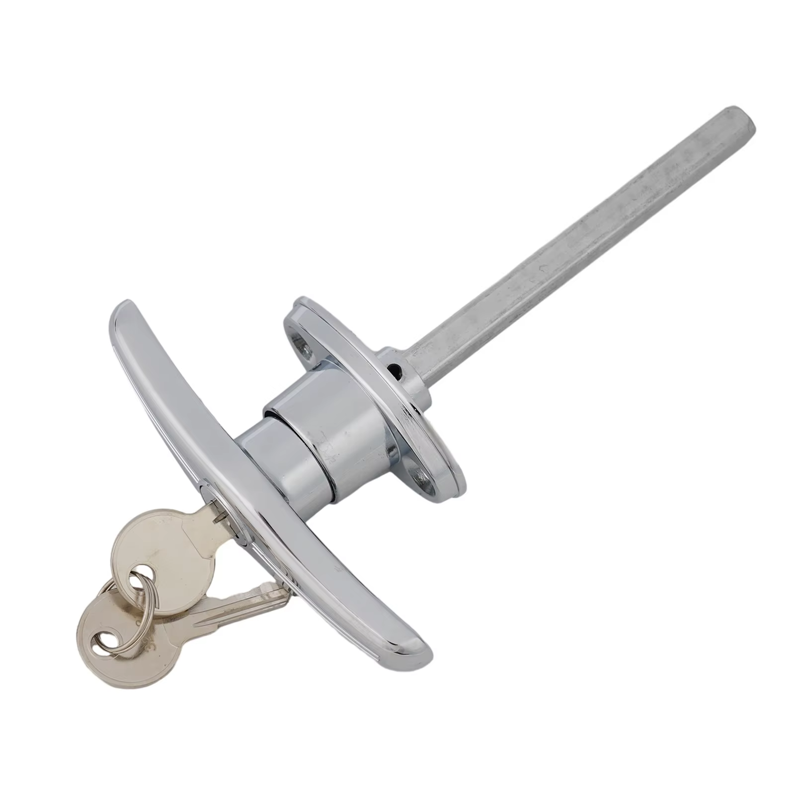 Serrure de porte de garage à poignée en T, montage arrière, en alliage de zinc, à clé identique ou différente, pour caravanes, camping-cars, remorques, abris et portes de VR