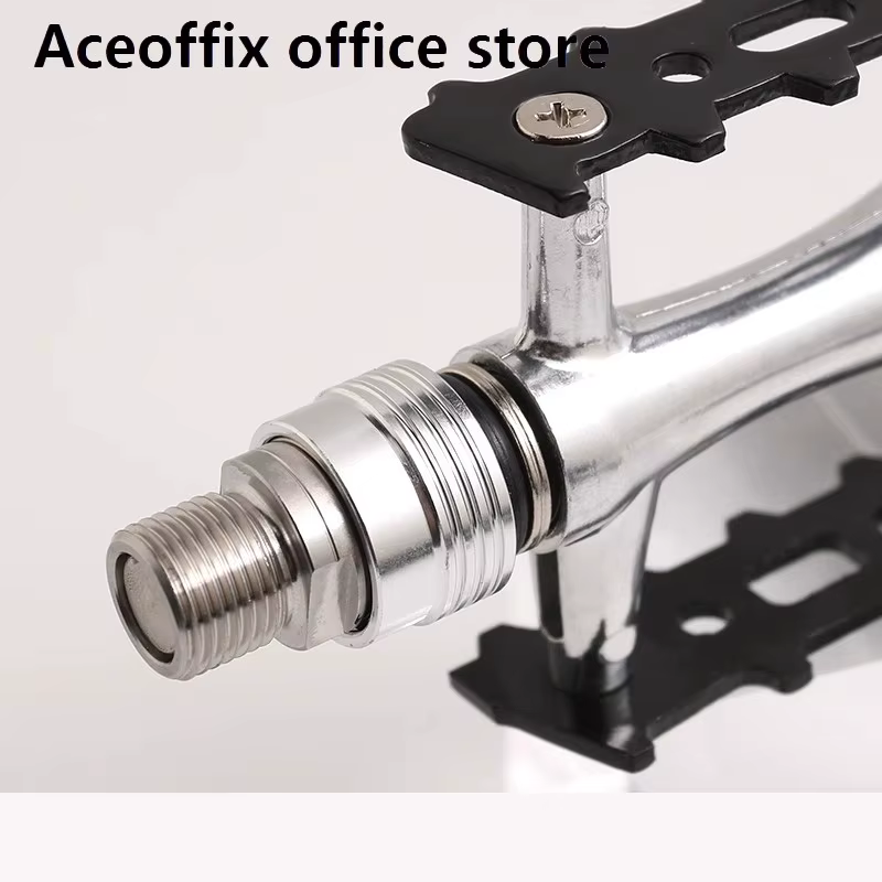 Aceoffix rétro gauche pédale à dégagement rapide pour vélo pliant brompton corps en alliage d'aluminium arbre en acier au chrome molybdène