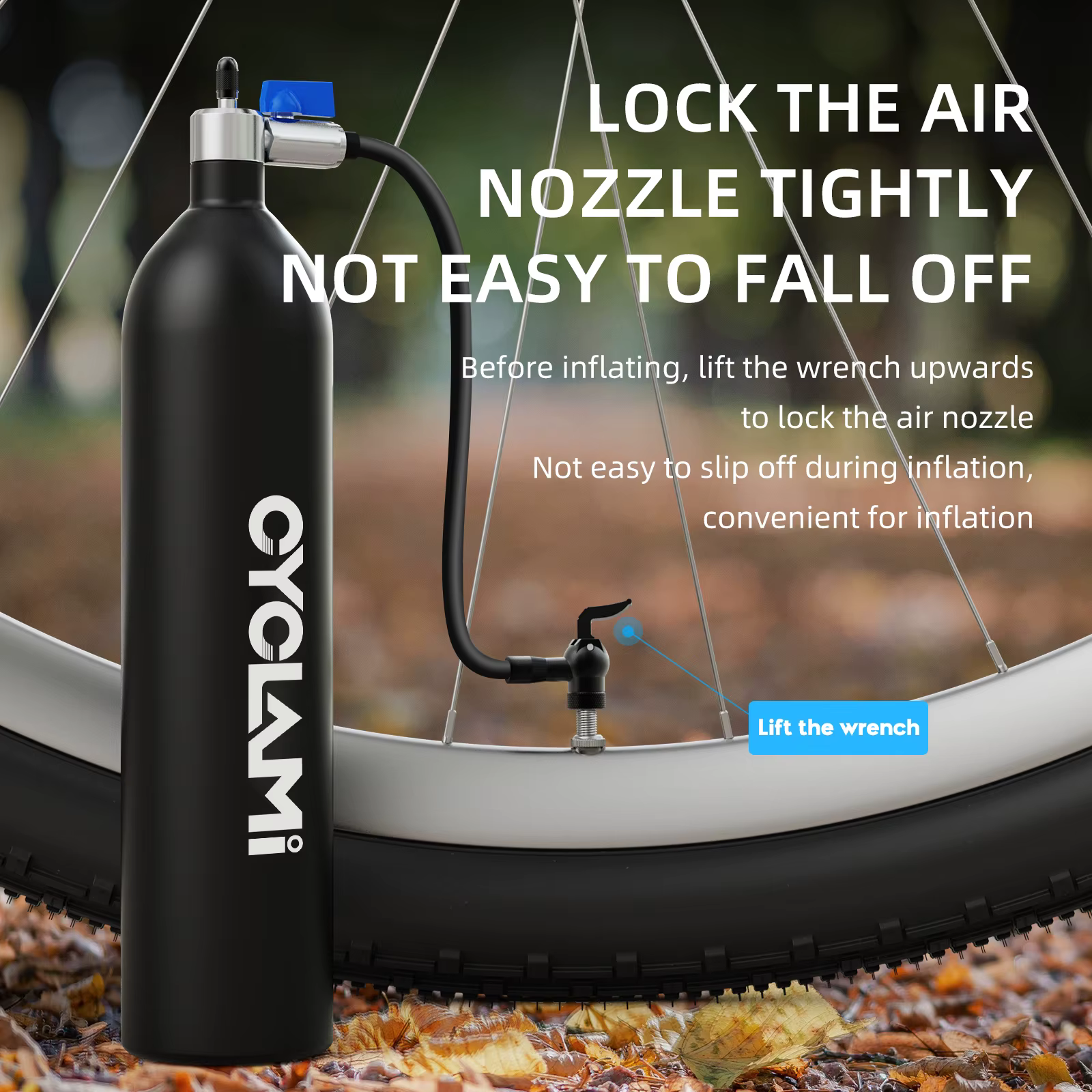 CYCLAMI réservoir de gonflage de pneu Tubeless 1