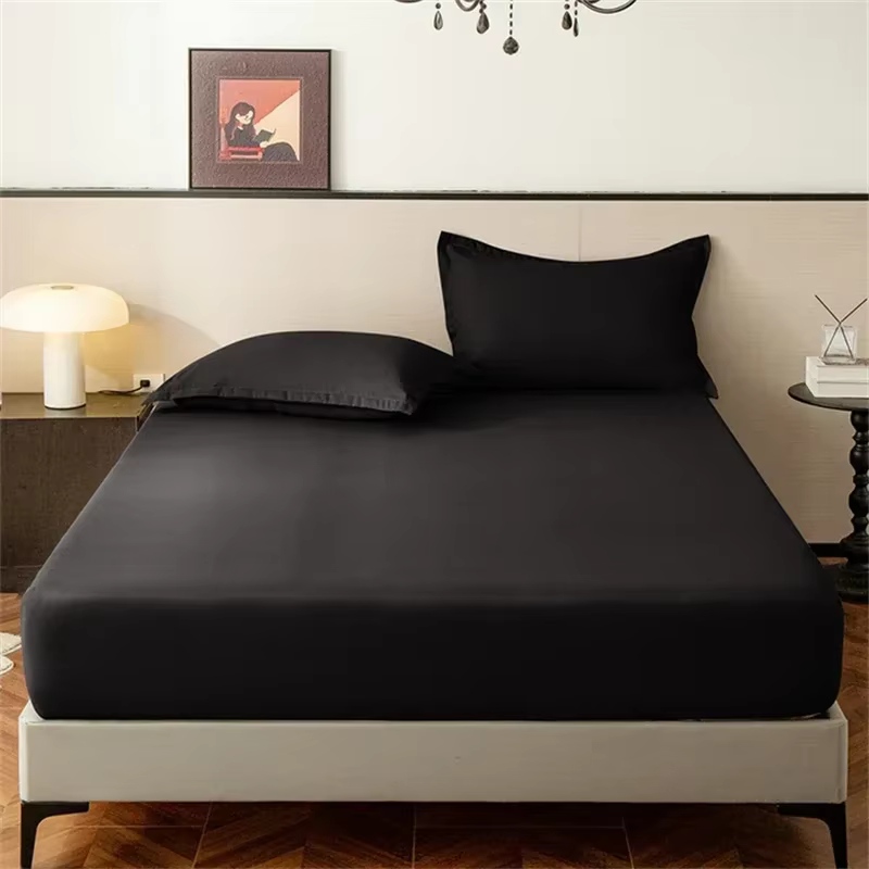 Drap-housse de haute qualité 90/180/150x200 Cm, housse de matelas avec bande élastique, drap de lit Queen King Size, sans taies d'oreiller incluses