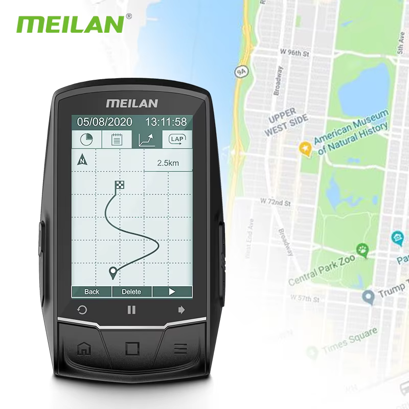 MEILAN M1 ordinateur de vélo GPS écran 2.6 pouces cyclisme compteur de vitesse sans fil Tracker odomètre route vtt