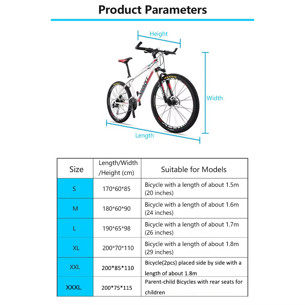 Housse de vélo étanche