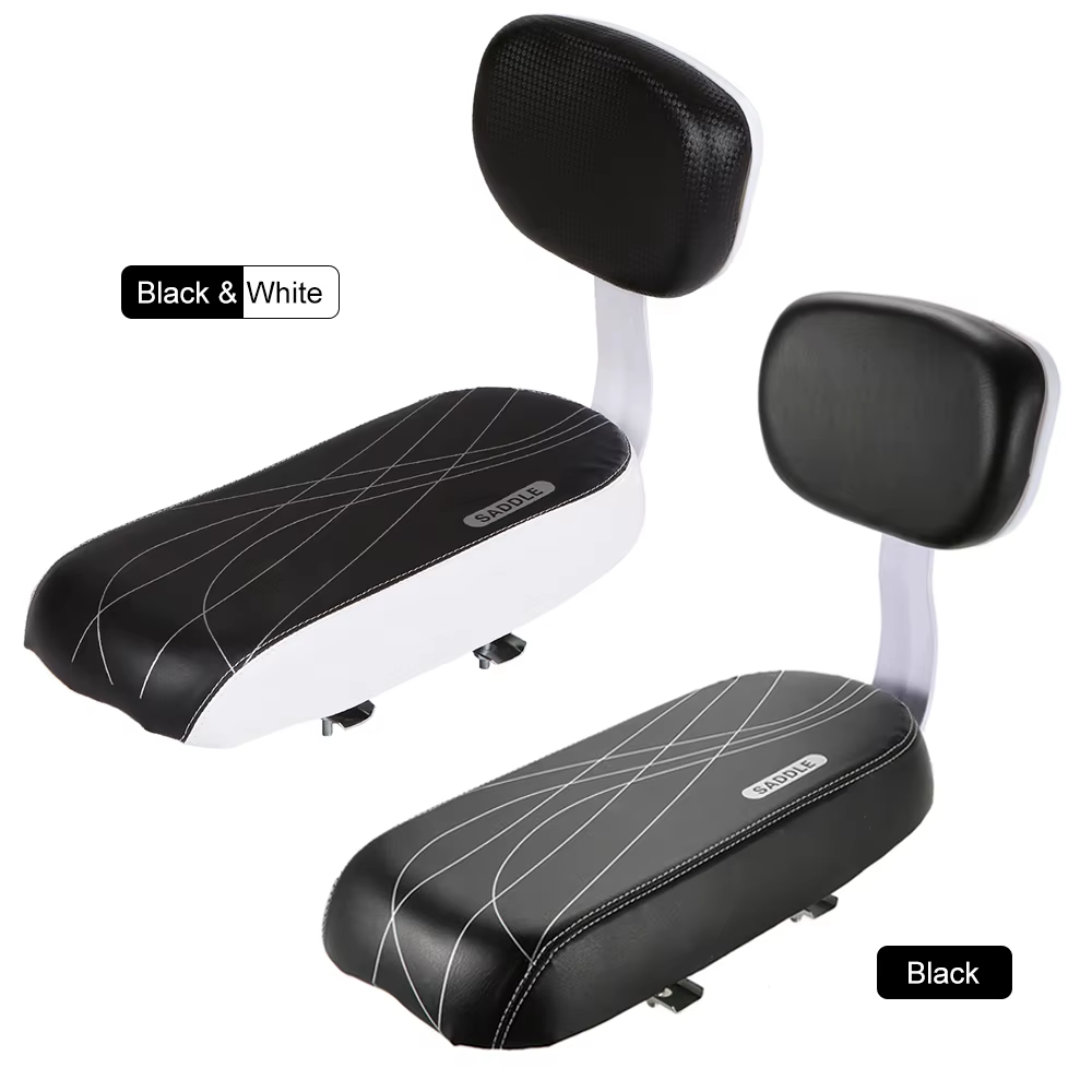 Selle arrière de vélo en cuir PU souple pour enfant