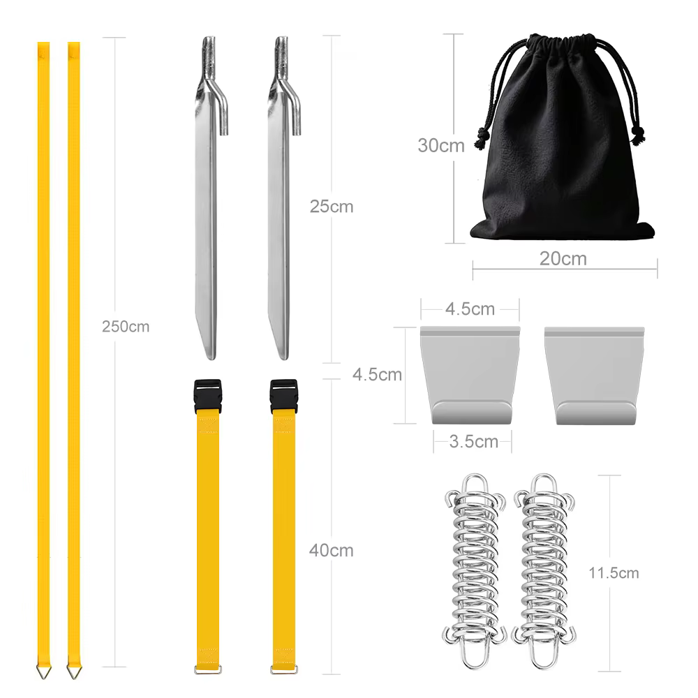 Kit de fixation pour auvent de camping-car, stabilisateur de vent pour auvent, accessoires d'ancrage pour auvent de camping-car, caravane, motohome, compatible Fiamma Dometic