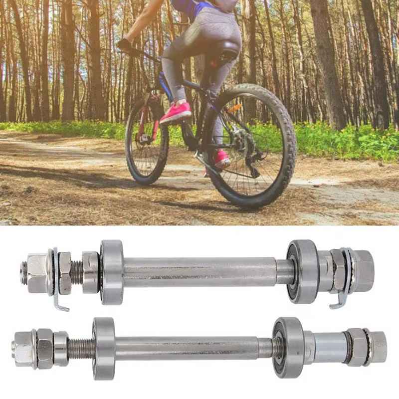Ensemble complet d'essieux de vélo avant et arrière