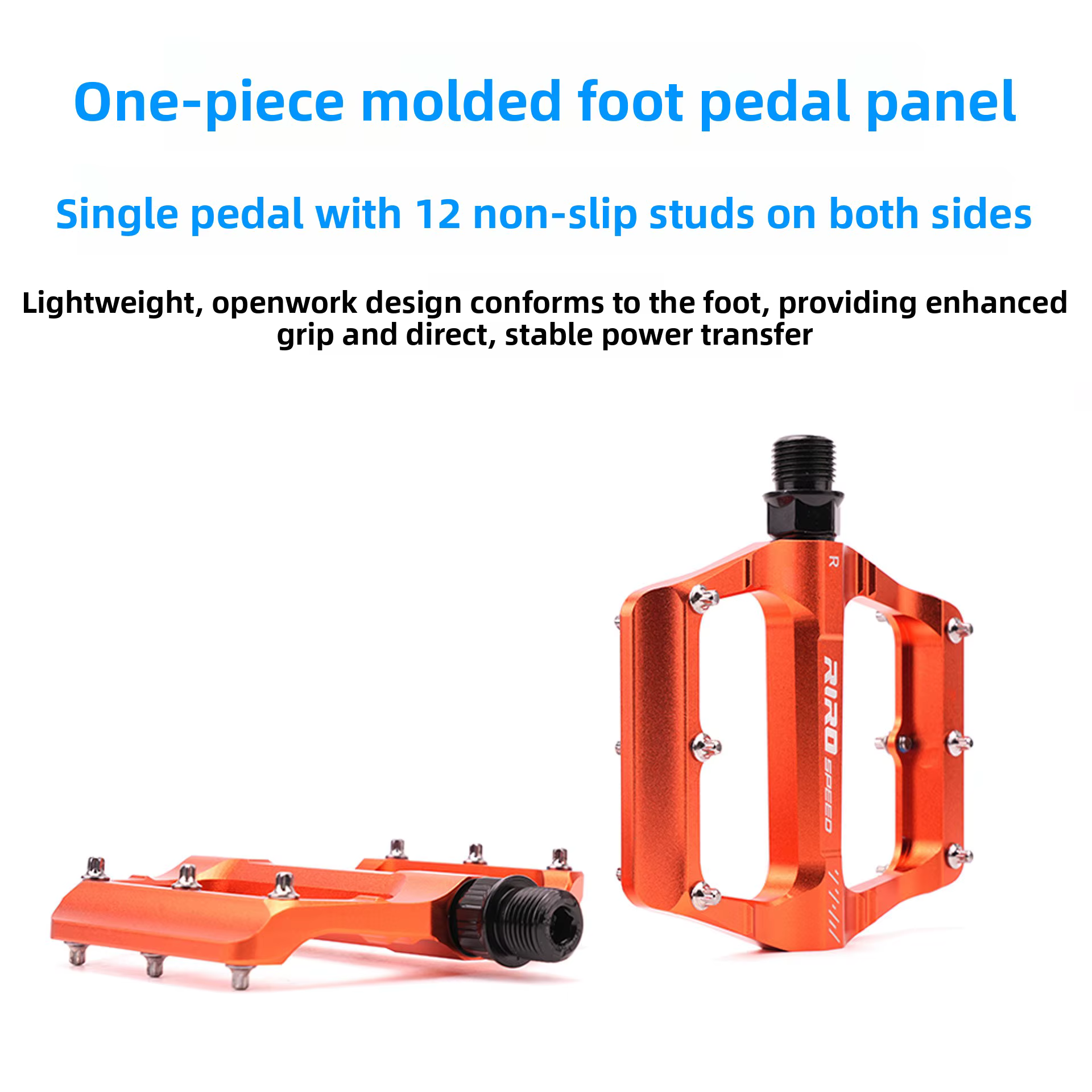 Pédales de vélo RIRO Triplein en alliage d'aluminium
