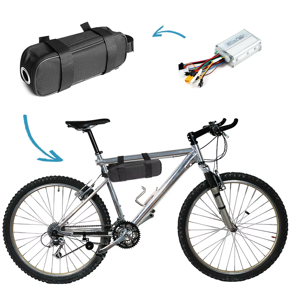 Sac de rangement de grande capacité pour vélo électrique