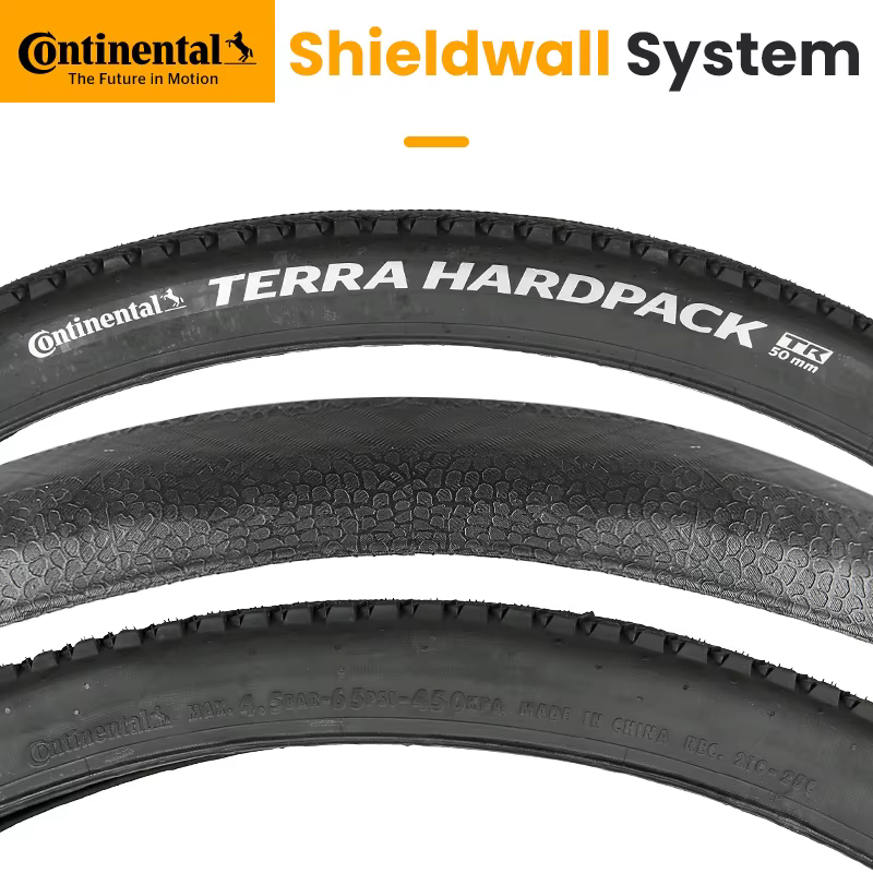 Pneu vtt Continental 29 27.5 Terra Hardpack ShieldWall Anti-crevaison