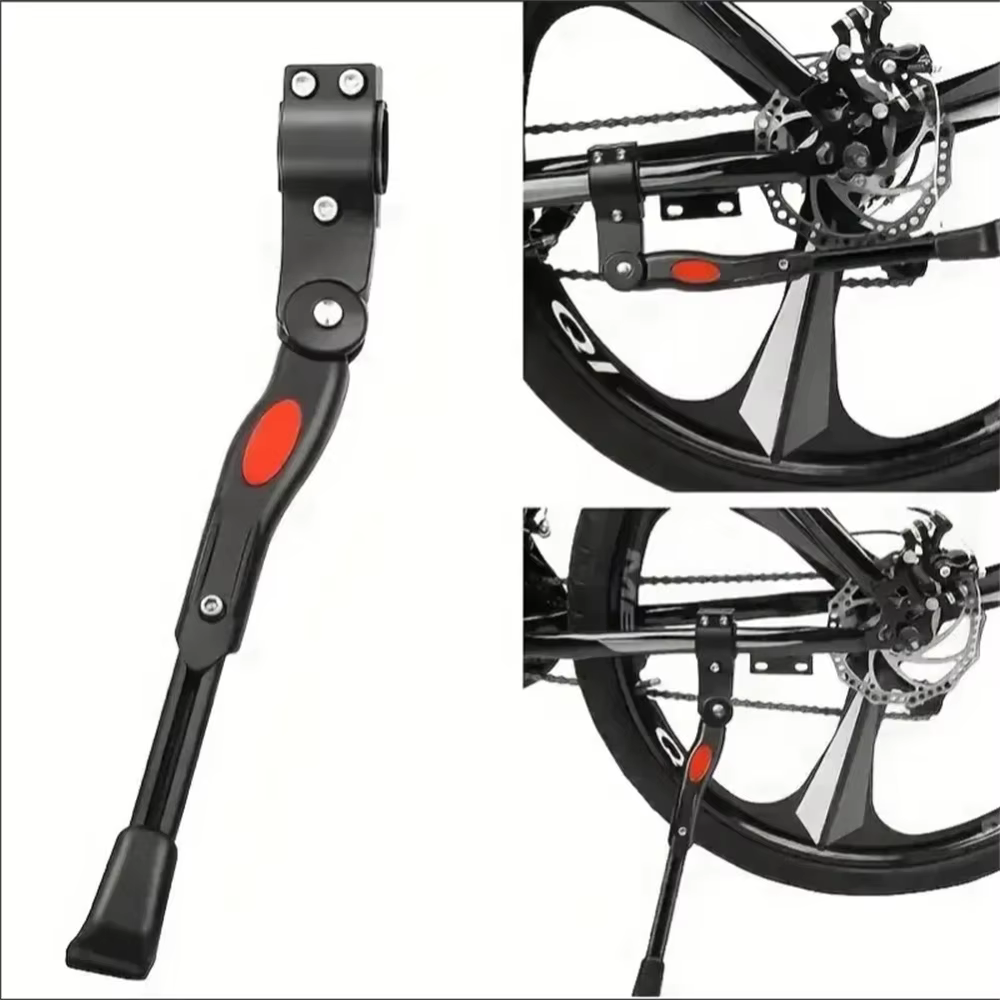 Béquille réglable en aluminium pour VTT et vélo de route