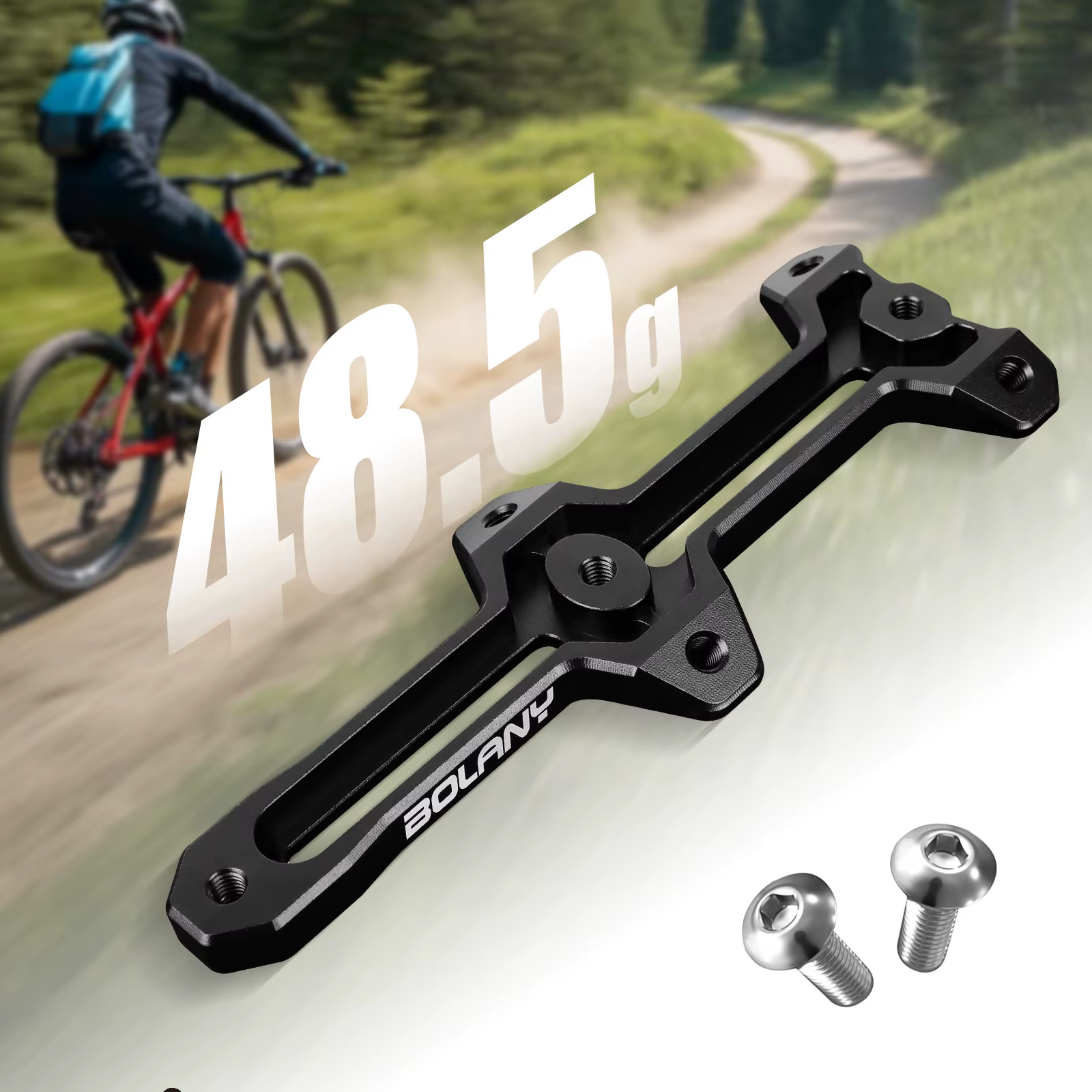 BOLANY Double tête vélo porte-bidon support d'extension en alliage d'aluminium VTT cadre tasse d'eau bouilloire support cadre d'extension