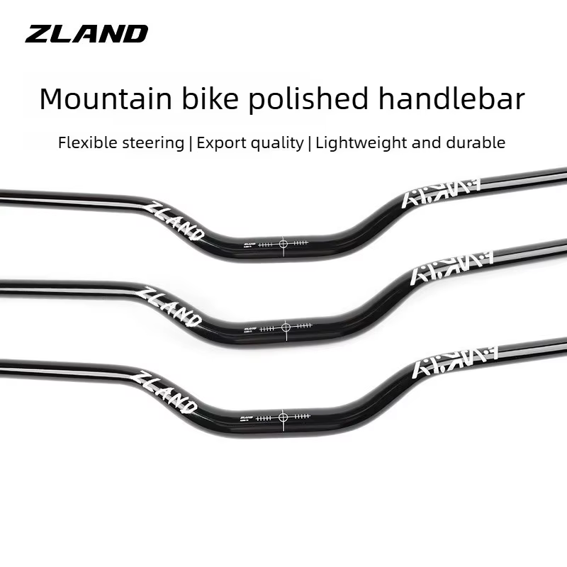 ZLAND VTT guidon élévateur poli-620/680/720/780MM 55mm ascenseur poli noir pour le cyclisme de fond de descente