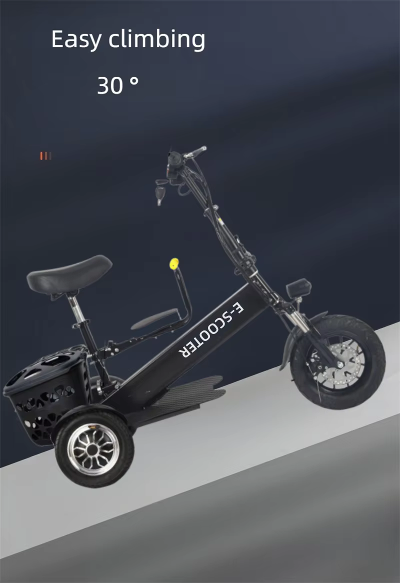 Tricycle électrique pliant Parent-enfant