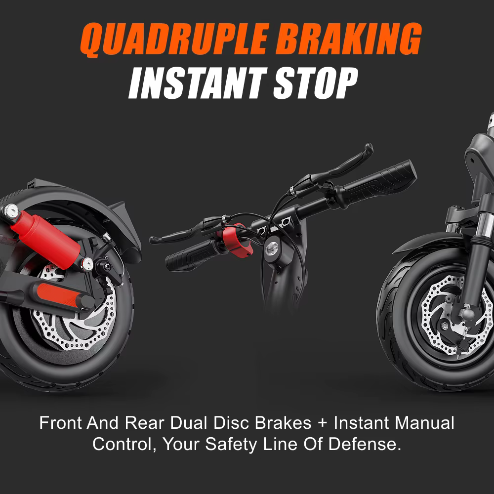 HX X9B scooter électrique 1000W 20AH 40 KM/H scooters électriques amortissement e