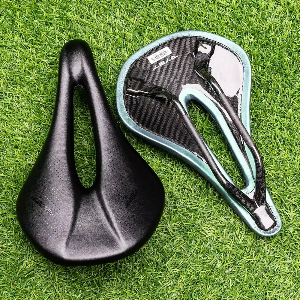 RYET selle de vélo entièrement en carbone 143/155MM Super légère 125g route vtt course PU siège souple coussin