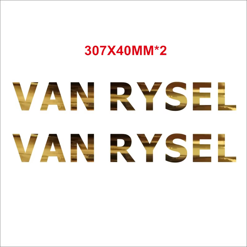 Lot de 2 autocollants pour cadre de vélo VAN RYSEL
