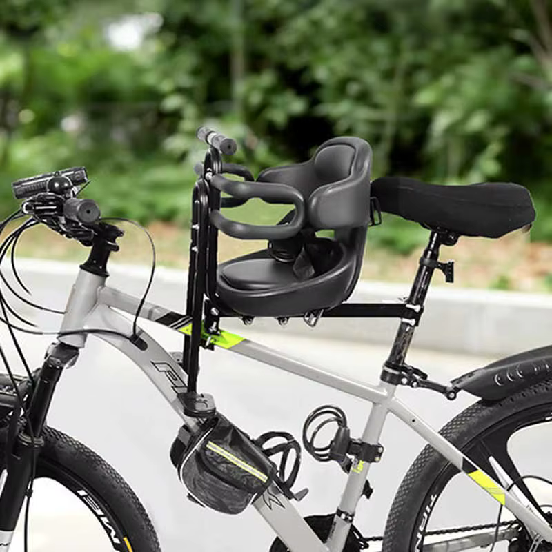 Siège de vélo pour bébé, siège de vélo pour tout-petit, fixation pour vélo adulte, siège de vélo avant pour enfants de 1 à 3 ans, siège de vélo pour enfants