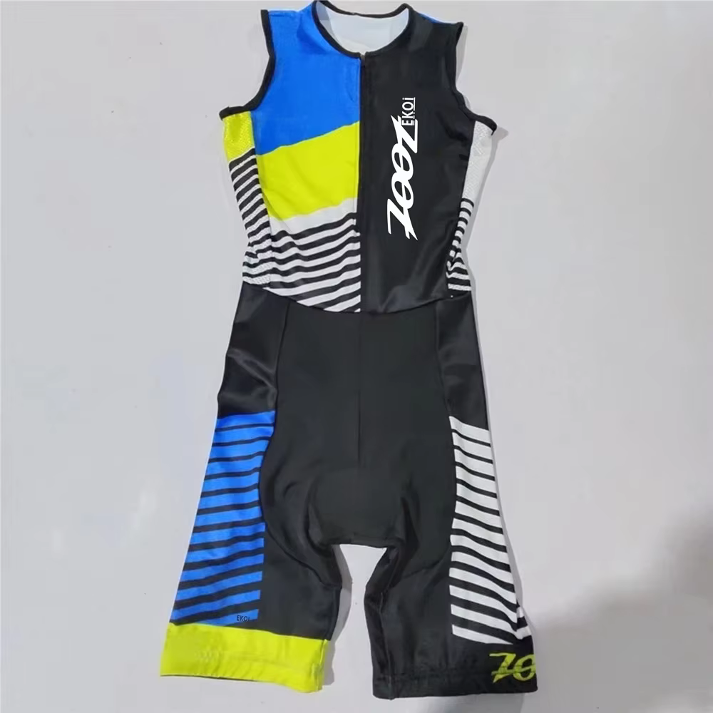 Zootekoi hommes cyclisme Triathlon sans manches respirant serré été VTT vêtements