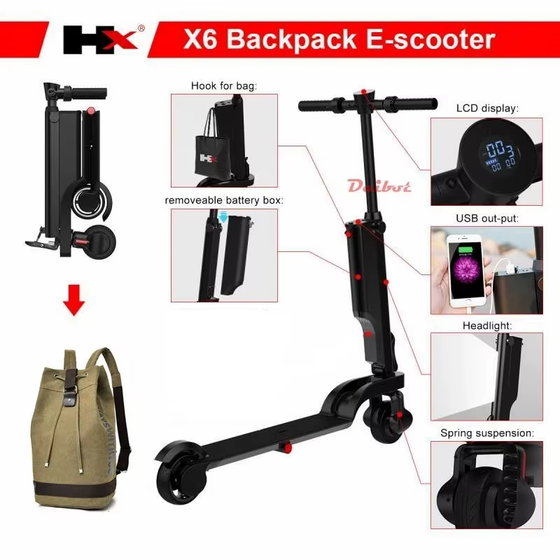 Trottinette Électrique X6 à Deux Roues pour Adulte
