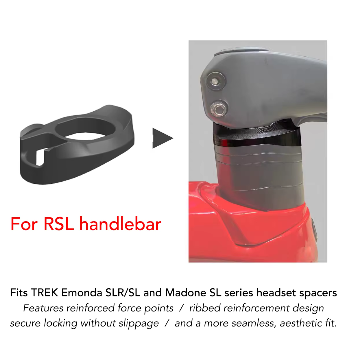 Adaptateur ULLICYC imprimé en 3D pour Trek Madone SL/SLR/Emonda SL