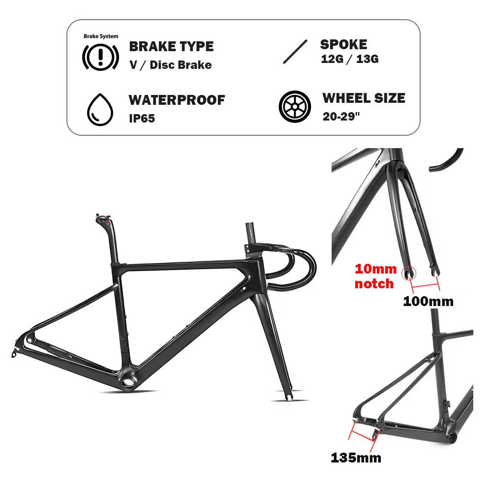 Moteur de roue de vélo électrique 20-29 pouces avec 36V 48V 250W 350W 500W