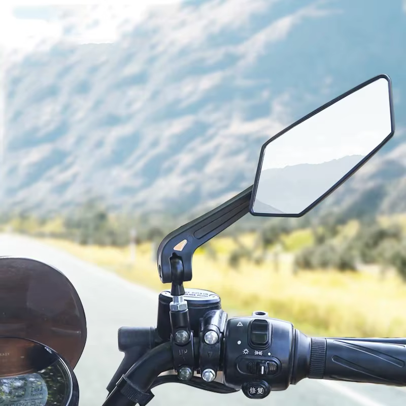 Rétroviseur de vélo : Miroir réglable pour guidon gauche/droite