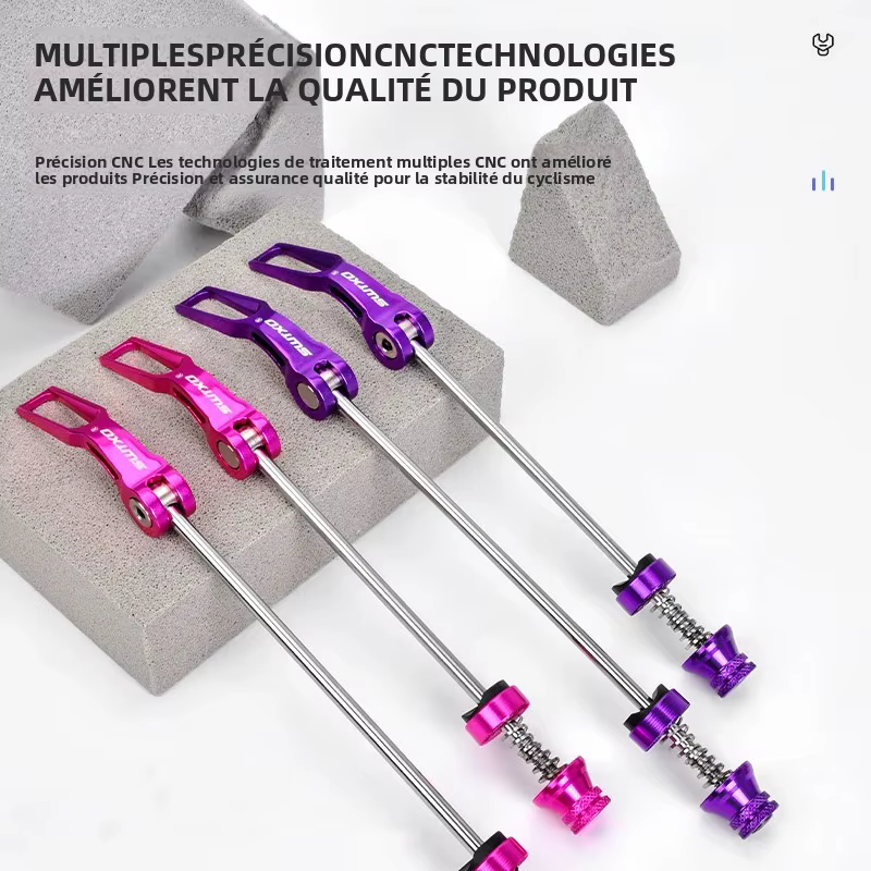 Brochettes QR à dégagement rapide pour vélo vtt
