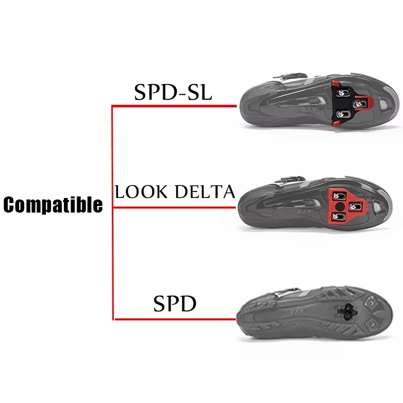 BUCKKubBicycle Chaussures De Cyclisme Aleat éventuelles D SPD-SL Route VTT Verrouillage Pédale Aleats LOOK Delta