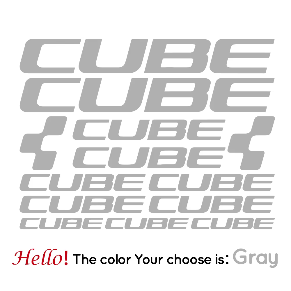 Autocollants de cadre de vélo CUBE