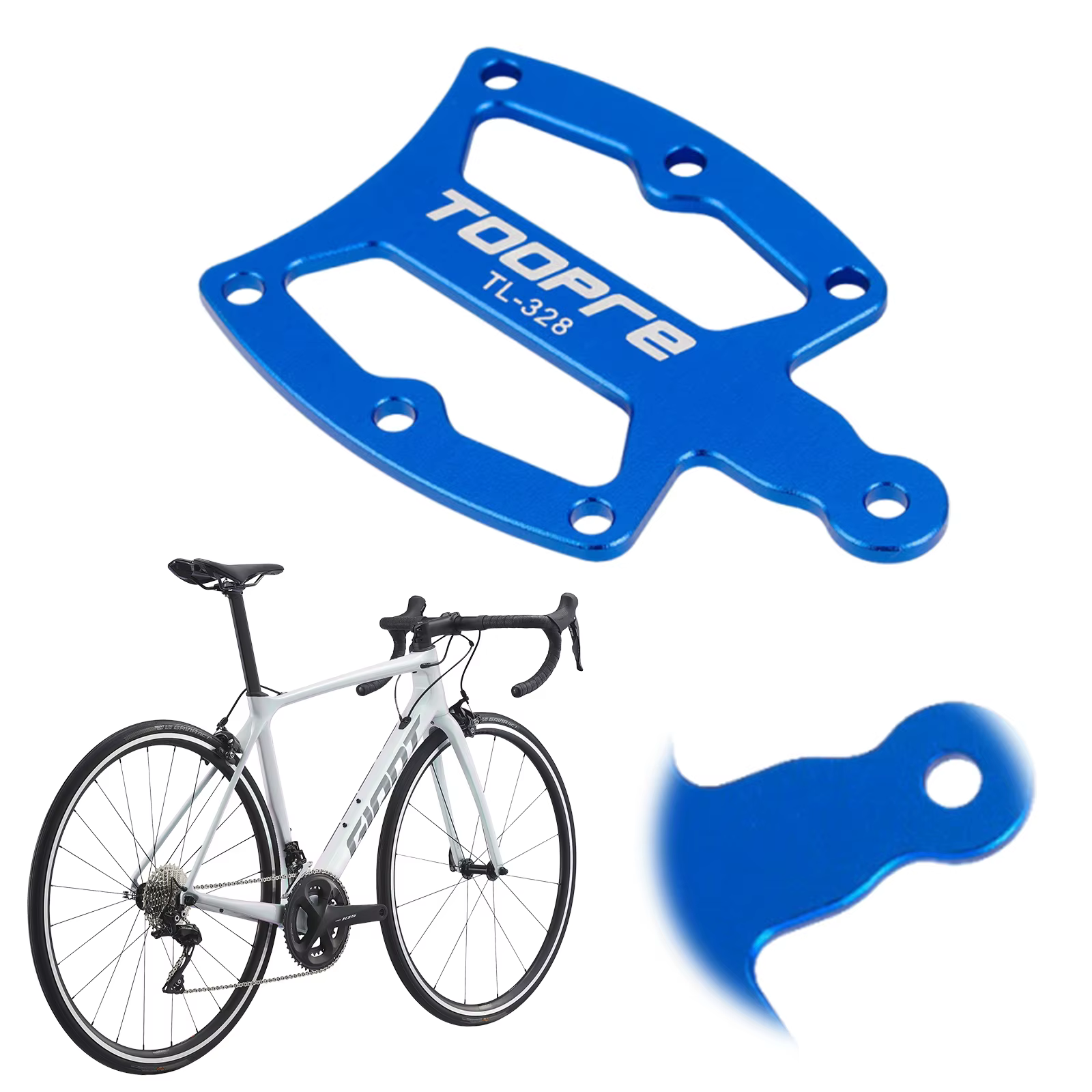 Outil de mesure de l'usure de la chaîne de vélo en alliage d'aluminium pour le remplacement et la réparation des