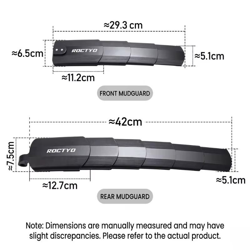 Garde-boue rétractable pour vélo de montagne