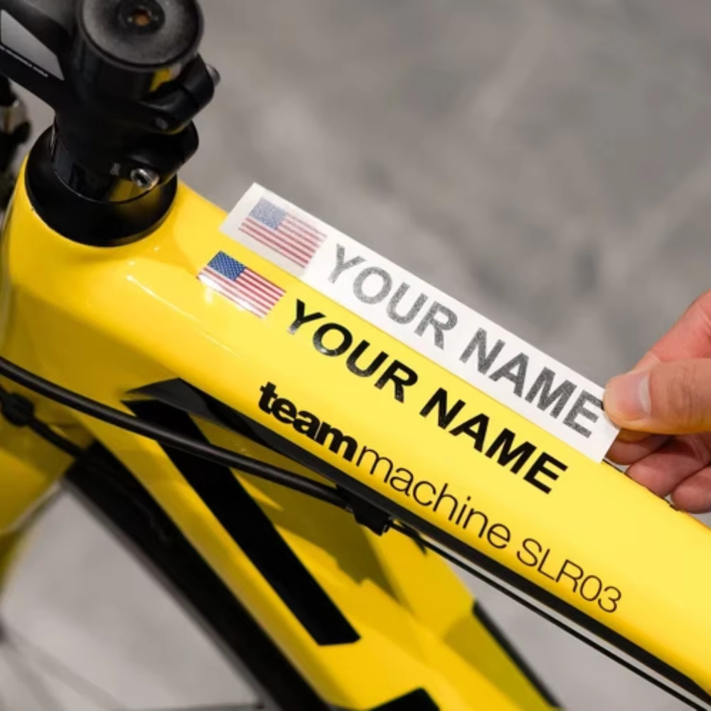 Autocollants personnalisés pour vélo