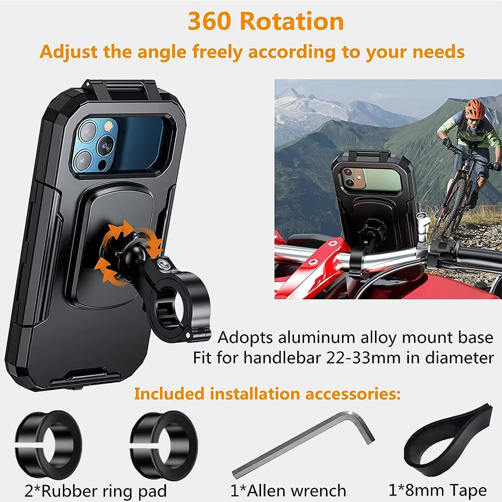 Support de téléphone de vélo étanche