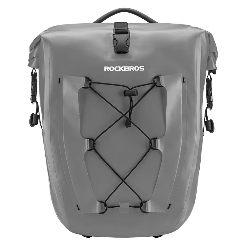 ROCKBROS étanche 25L vélo support sac voyage cyclisme sac panier PVC