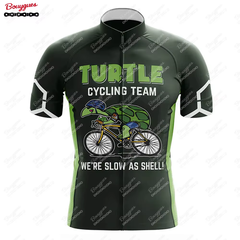 Maillot d'équipe de cyclisme à manches courtes pour hommes