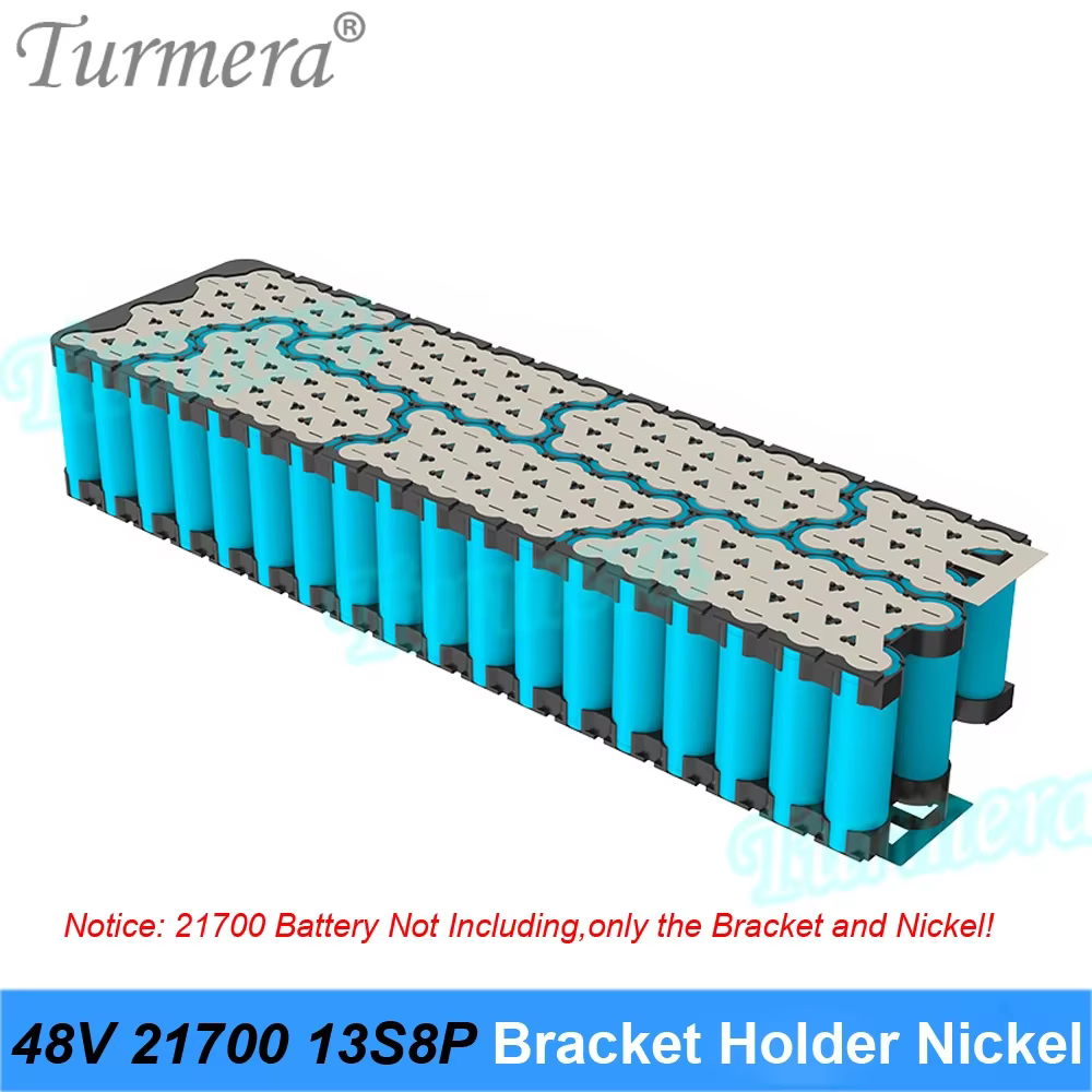 Turmera 48V 52V 60V 21700 support de batterie de vélo électrique avec Nickel 13S6P 13S7P 13S8P 14S6P 14S7P 16S6P