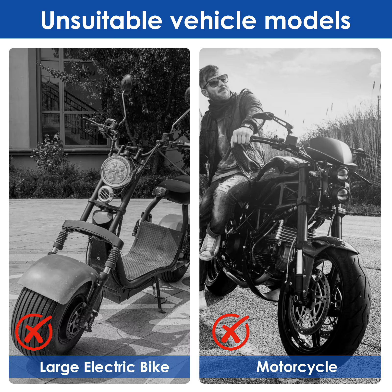 Verrou en U pour vélo, robuste