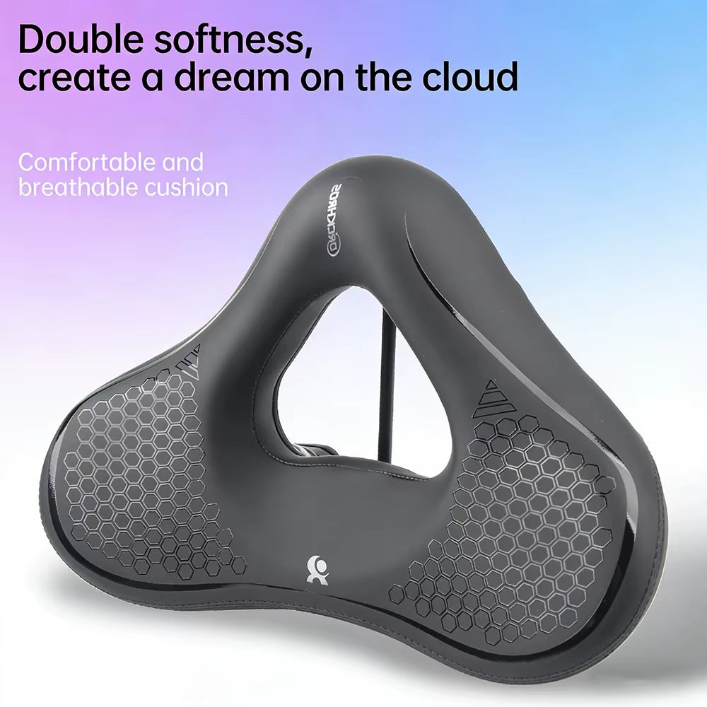 Selle de vélo, absorption des chocs hautement élastique